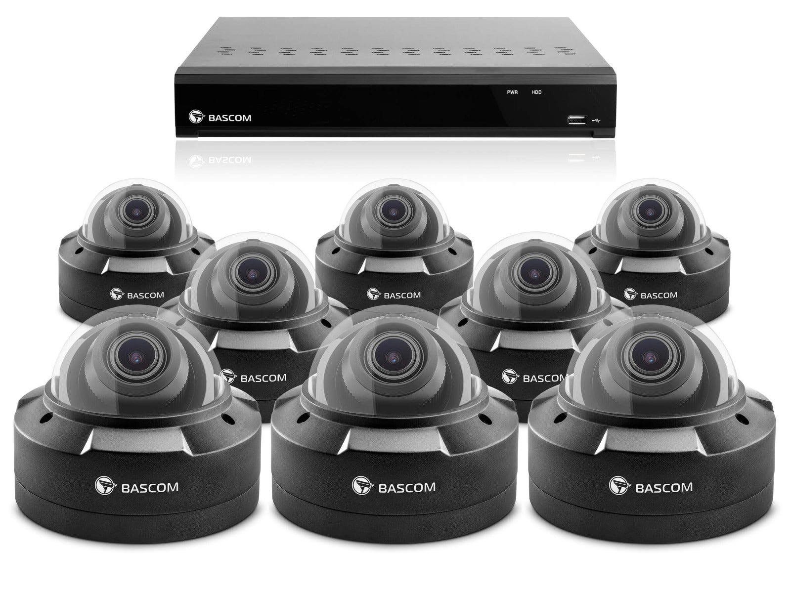 Kabelloses 8-Dome-System PLUS